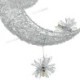 Moon Star Ceiling Light with 5 Lights for Bedroom and Kids Room