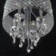 Modern Drum Chrome Round 4 Light Pendant Lamp Lighting Crystal Chandelier