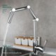 Foldable Brass Kitchen Sink Faucet in Black/Chrome/Nickel Brushed Finishes