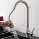 Pull Down Kitchen Sink Faucet in Stainless Steel with Pull Out Sprayer