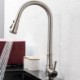 Pull Down Kitchen Sink Faucet in Stainless Steel with Pull Out Sprayer