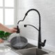 Commercial Solid Brass Single Handle Pull Down Sprayer Kitchen Faucet