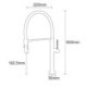 Single Handle Kitchen Faucet Single Hole Swivel Rubber Mixer Taps