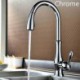 Modern Chrome Finish Kitchen Faucet with Pull Out Kitchen Tap