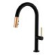 Pull Out Kitchen Faucet Black/White High Curved Kitchen Tap