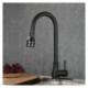 Black Single Handle Kitchen Faucet Mixer with Pull Out Sprayer