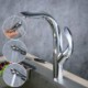 Chrome Single Handle Pull-Down Sprayer Kitchen Faucet