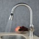 Brushed Single Handle Pull-Down Sprayer Kitchen Faucet