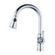 Brushed Single Handle Pull-Down Sprayer Kitchen Faucet