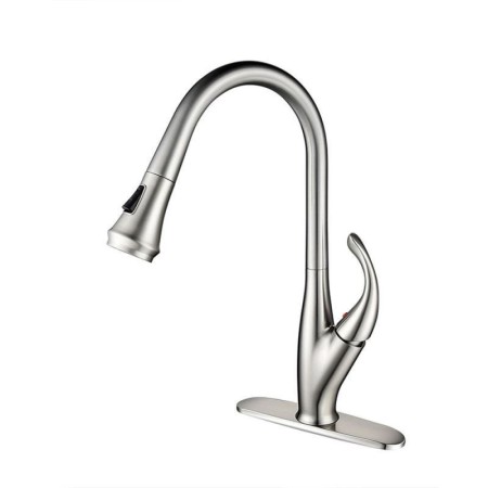 Brushed Sink Tap Pull-Out Kitchen Faucet