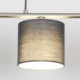 Adjustable Height Modern 4-Light Pendant Light With Fabric Shade