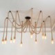 Hemp Rope Chandelier Vintage Ceiling Light Retro Style 6/10 Heads Pendant Light