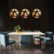 Diamond Shaped 3D Translucent Geometric Pendant Light