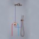 Concealed Installation Rose Gold Shower Faucet System Shower Set