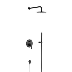 Baking Vanish In-Wall Black Bathroom Shower Faucet Elegant Shower Faucet