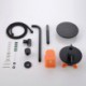 Baking Varnish Black In-Wall Shower Faucet Bathroom Shower Faucet Set