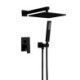 Baking Varnish Black In-Wall Shower Faucet Bathroom Shower Faucet Set