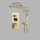 Concealed Shower Faucet System with LED Digital Display