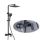 Rainfall Shower Head System With Tub Spout Luxury Rain Mixer Combo Set