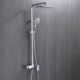 Rainfall Shower Head System With Tub Spout Luxury Rain Mixer Combo Set