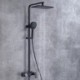 Rainfall Shower Head System With Tub Spout Luxury Rain Mixer Combo Set