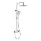 Bathroom Shower Faucet with Rainfall Shower Head and Handheld Spray