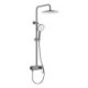 Bathroom Shower Faucet with Rainfall Shower Head and Handheld Spray