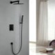 Bathroom Shower Faucet with Rainfall Shower Head and Handheld Spray