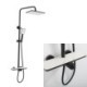 Ceiling Rainfall Shower Head System Luxury Rain Mixer Shower Combo Set