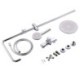 Bathroom Wall Mounted Shower Faucet Set with High Pressure Rain Shower Head