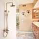 Antique Brushed Brass Tub Spout Bathroom Shower Fixture