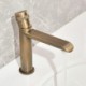 Elegant Rotatable Basin Tap Single Handle Tap Black/Brass Archaize Bathroom Sink Faucet