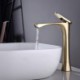 Optional Brushed Gold/Chrome Single Lever Basin Mixer Tap Bathroom Sink Faucet