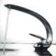 Chrome/Black/Nickel Brushed Vessel Faucet Bathroom Sink Faucet Creative Curved Basin Tap