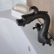 Double Handles Antique Oil-rubbed Bronze Black Sink Faucet