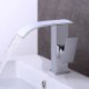 Waterfall Basin Mixer Tap in Chrome Brass