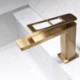 Creative Hollow Out Lever Design Faucet Modern Brass Basin Mixer Tap Single Lever