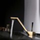 Countertop Faucet with Brass Basin Mixer Tap and Splash-Proof Single Lever Design