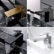 Hot And Cold Sink Faucet Modern Copper Single Hole Installation Wash Basin Faucet