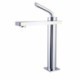 Black/Chrome Color Modern Single Lever Basin Mixer Brass Countertop Faucet (Tall)