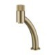 Push Button Bathroom Basin Faucet in Black/Brushed Gold Color