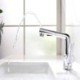 Chrome Finish Liftable Pull-Out Basin Mixer Tap Brass Countertop Faucet