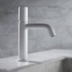 Basin Mixer Tap in White Brass