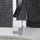 Modern Rectangle Bathroom Vessel Sink with Simple Black Basin (without Faucet)