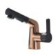 Chrome/Black/Rosy Gold Pull Out Bathroom Sink Faucet Contemporary Creative Basin Tap