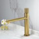 Brushed Gold/Black+Rose Gold/Black/Nickel Brushed Modern Brass Basin Faucet Countertop Tap Options