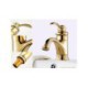 Single Handle Gold Finish Bathroom Faucets