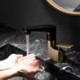 Brushed Gold/Black/Chrome Color Liftable Pull-Out Basin Mixer Tap Brass Countertop Faucet