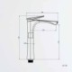 Optional Brushed Gold/Chrome Single Lever Basin Mixer Tap Bathroom Sink Faucet