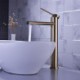 Modern Brass Basin Mixer Tap Countertop Tap Color Options: Brushed Gold/Black/Gun Grey (Tall)